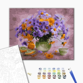 Картина по номерам Квіти - Дуже ніжний букет