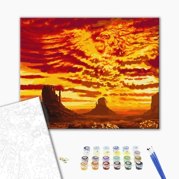 Картина по номерам Пейзажі - Феникс в пустине