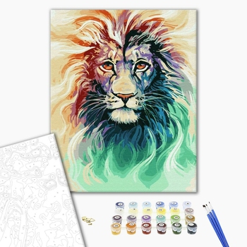 Картина по номерам Тварини, птахи та риби - Сяйво лева