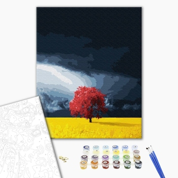 Картина по номерам Для початківців - Поле перед грозою