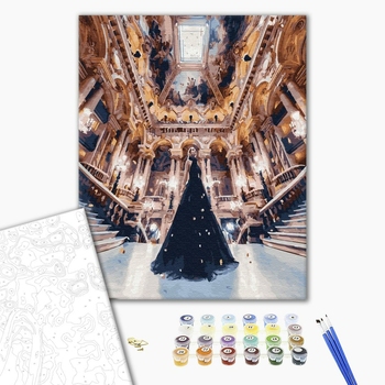 Картина по номерам Люди на картинах - Дівчина в замку