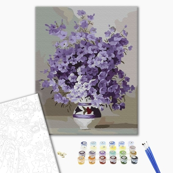 Картина по номерам Квіти - Фіолетове цвітіння