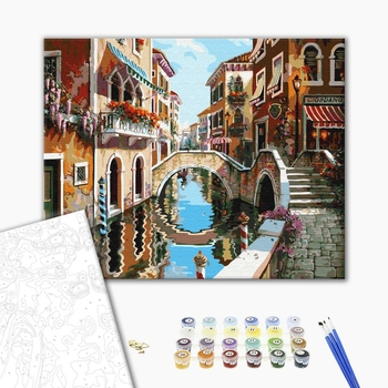 Картина по номерам Города - Вулицями Венеції