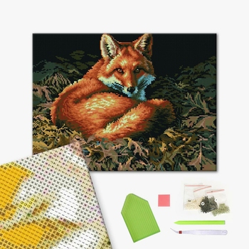 Алмазна мозаїка 40х50 - Лисиця