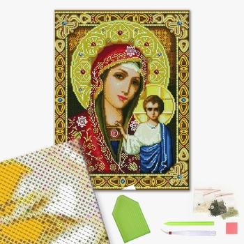 Алмазна мозаїка 40х50 - Икона Матери с Божьим Сыном