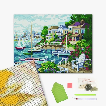 Алмазна мозаїка 40х50 - Курортный городок