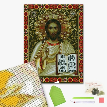 Алмазна мозаїка 40х50 - Икона в позолоте