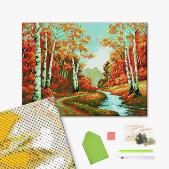 Алмазна мозаїка 40х50 - Осенняя сказка