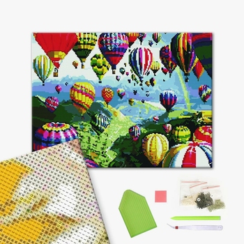 Алмазна мозаїка 40х50 - Фестиваль воздушных шаров
