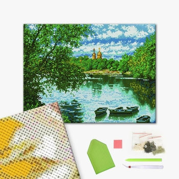 Алмазна мозаїка 40х50 - Тайное место у пруда