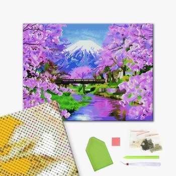 Алмазна мозаїка 40х50 - Ранная весна в горах