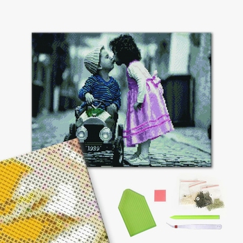 Алмазна мозаїка 40х50 - Маленька любов