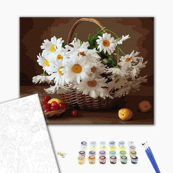 Картина по номерам Квіти - Польові ромашки