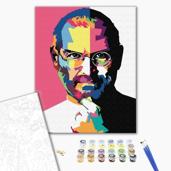 Картина по номерам Поп Арт - Стів Джобс