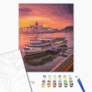 Картина по номерам Природа - Круиз на закате