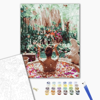 Картина по номерам Люди на картинах - Цветочное Бали