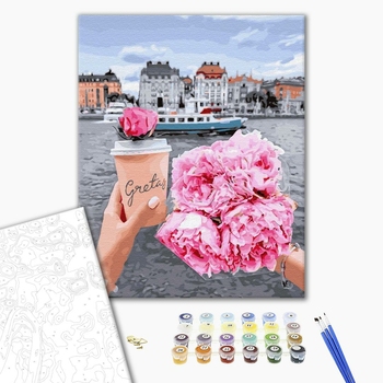 Картина по номерам Авторські колекції - Прогулянка з піонами