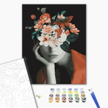 Картина по номерам Авторські колекції - Думки у квітах