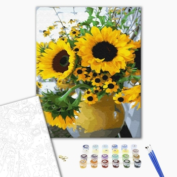 Картина по номерам Квіти - Улюблені соняшники