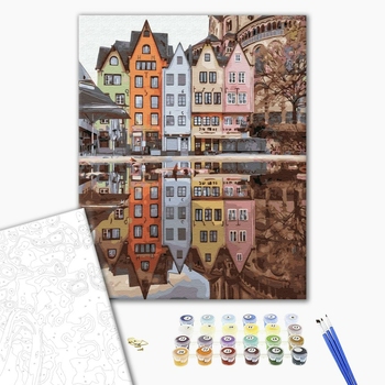 Картина по номерам Авторські колекції - Відображення Стокгольма