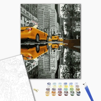 Картина по номерам Авторські колекції - Таксі великого міста