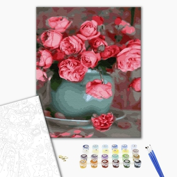 Картина по номерам Квіти - Чайні троянди