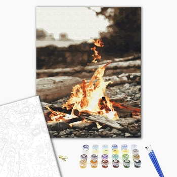 Картина по номерам Авторські колекції - Біля багаття