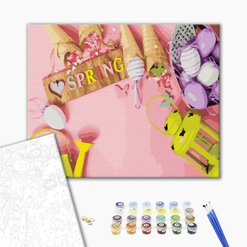 Картина по номерам Для початківців - Весняний флетлей