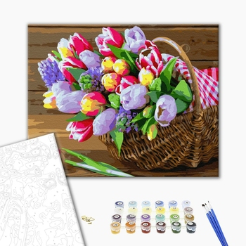 Картина по номерам Авторські колекції - Весна у кошику