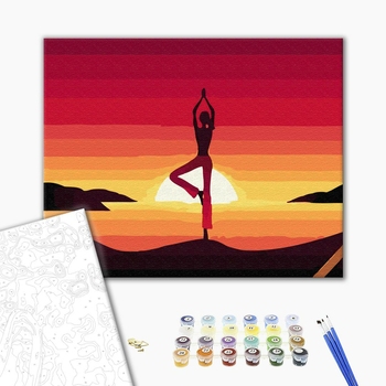 Картина по номерам Авторські колекції - Медитація на заході