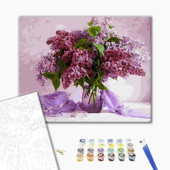 Картина по номерам Квіти - Улюблений бузок