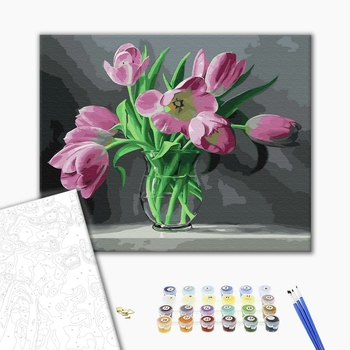 Картина по номерам Квіти - Тюльпани