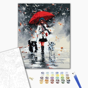 Картина по номерам Люди на картинах - Дама з цуциками