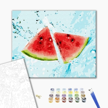 Картина по номерам Натюрморти - Соковитий кавун