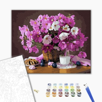 Картина по номерам Квіти - Квітковий затишок