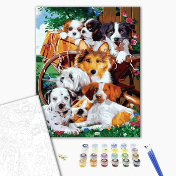 Картина по номерам Тварини, птахи та риби - Дружна компашка