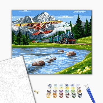 Картина по номерам Пейзажі - Подорож в гори