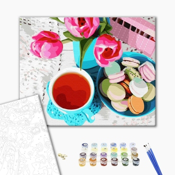 Картина по номерам Натюрморти - Весняний сніданок