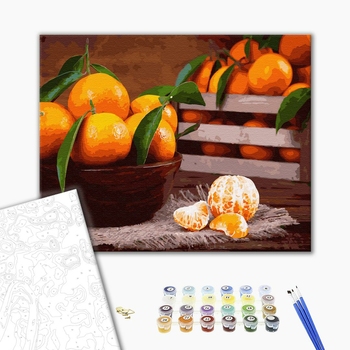 Картина по номерам Натюрморти - Смачні мандаринки