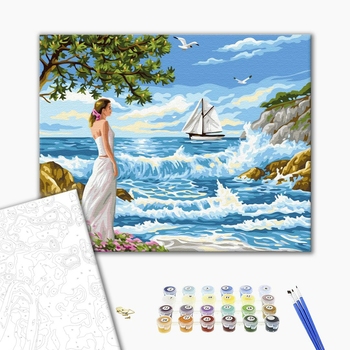 Картина по номерам Природа - Ожидания у моря