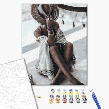 Картина по номерам Люди на картинах - Стильна і засмагла