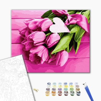 Картина по номерам Квіти - Тюльпани для коханої