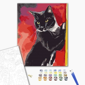 Картина по номерам Тварини, птахи та риби - Мистер Кот