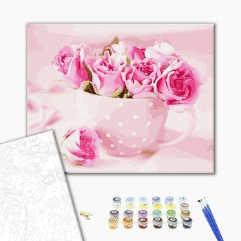 Картина по номерам Квіти - Ніжний букетик