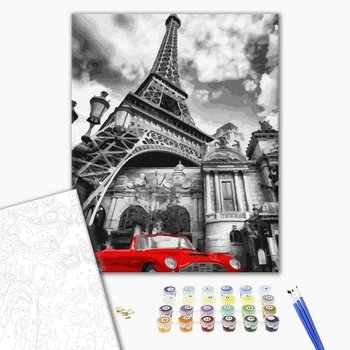 Картина по номерам Города - Червоний колір Парижа