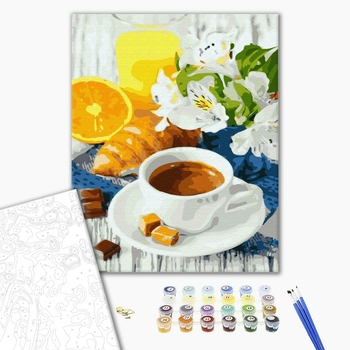 Картина по номерам Натюрморти - Цитрусова кава