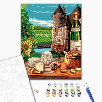 Картина по номерам Квіти - Провинциальная жизнь во Франции