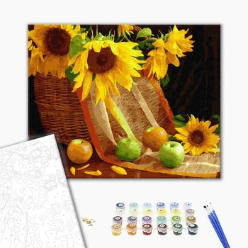 Картина по номерам Квіти - Осінні дари