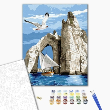 Картина по номерам Природа - Прогулянка під скелями