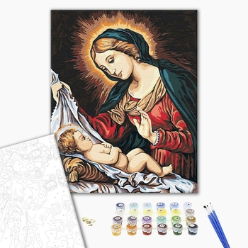 Картина по номерам Діти та ангели - Прекрасна ікона